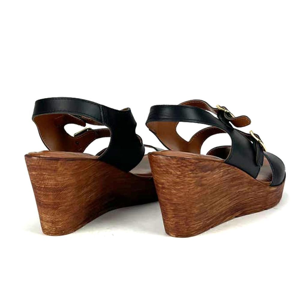 New Bella Vita Women Shoes Leather Sandals Open Toe Black Slingback Shoes US 10 - Picture 4 of 7